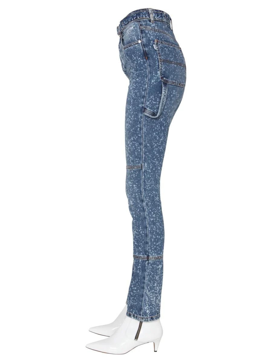 Msgm High Waist Skinny Fit Jeans for Women - Image 3