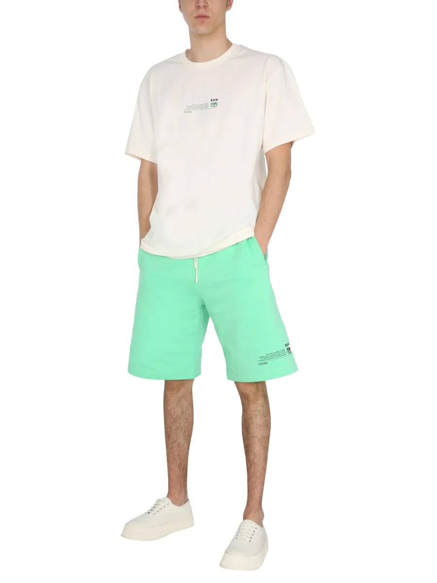MSGM Logo-print Shorts - Image 2