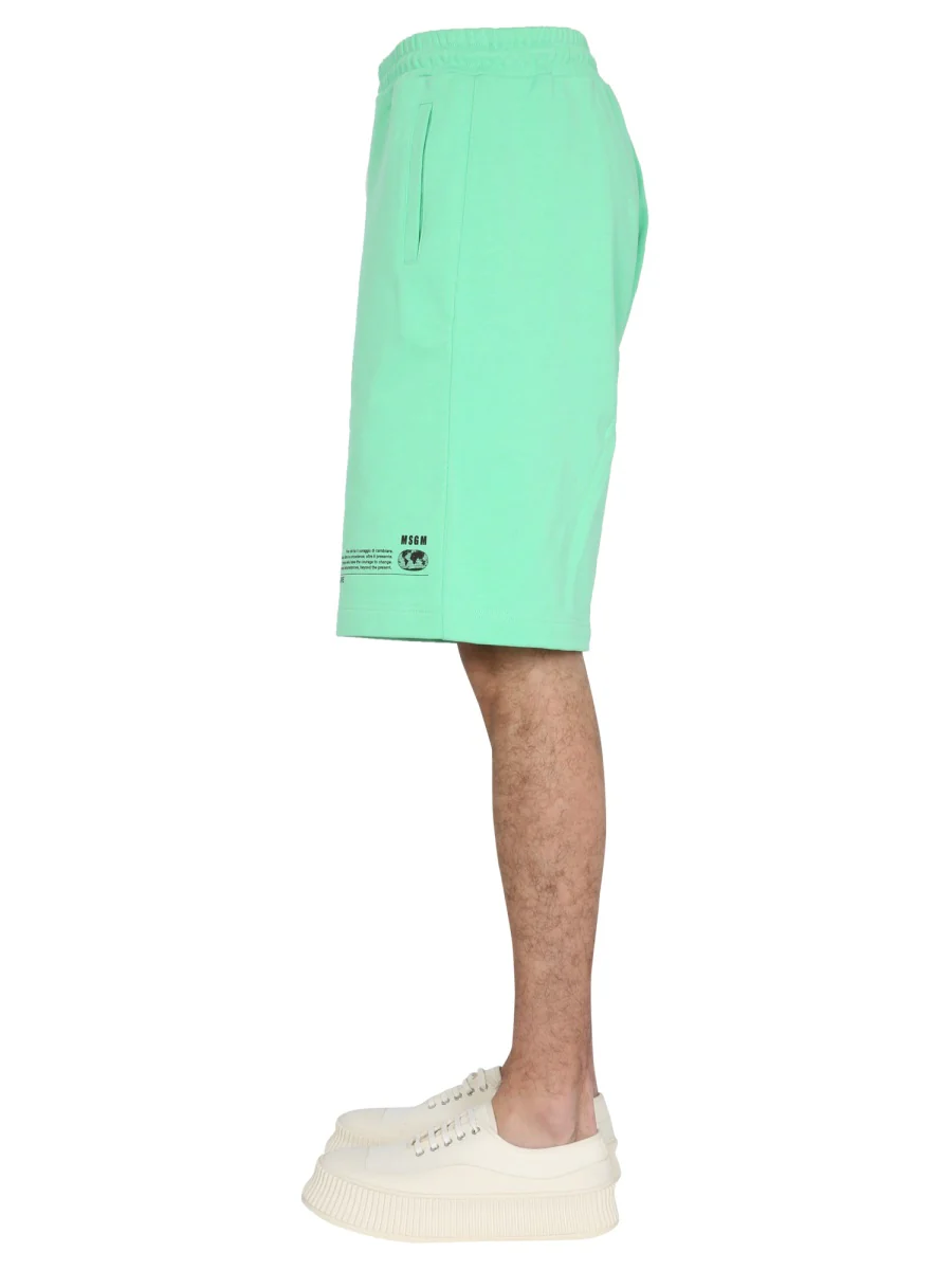 MSGM Logo-print Shorts - Image 3