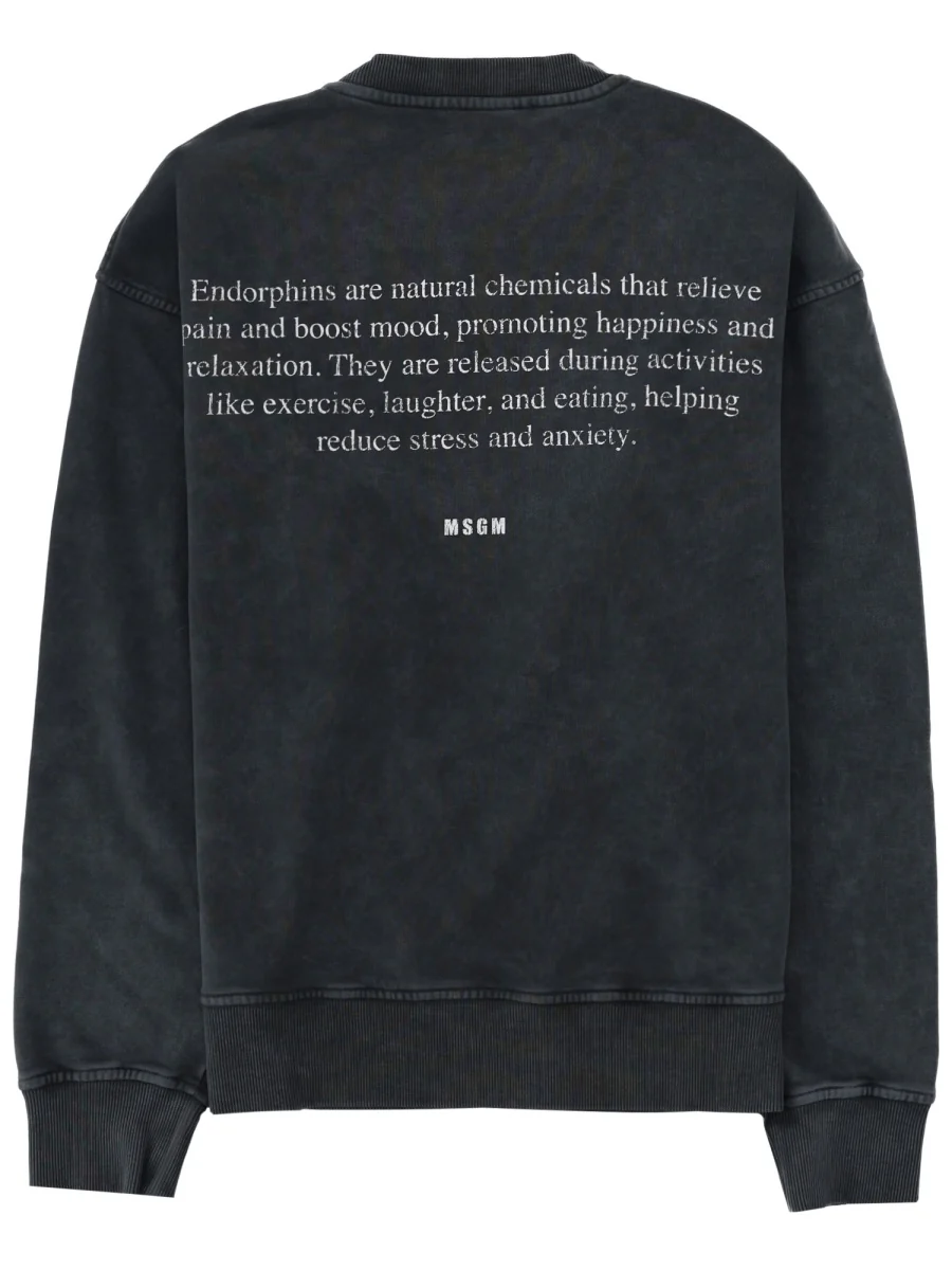 Msgm Men's Graphic Sweatshirt - Size L - Image 3