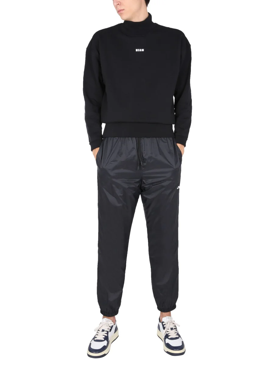 MSGM Men's Mini Nylon Jogging Pants - Image 2