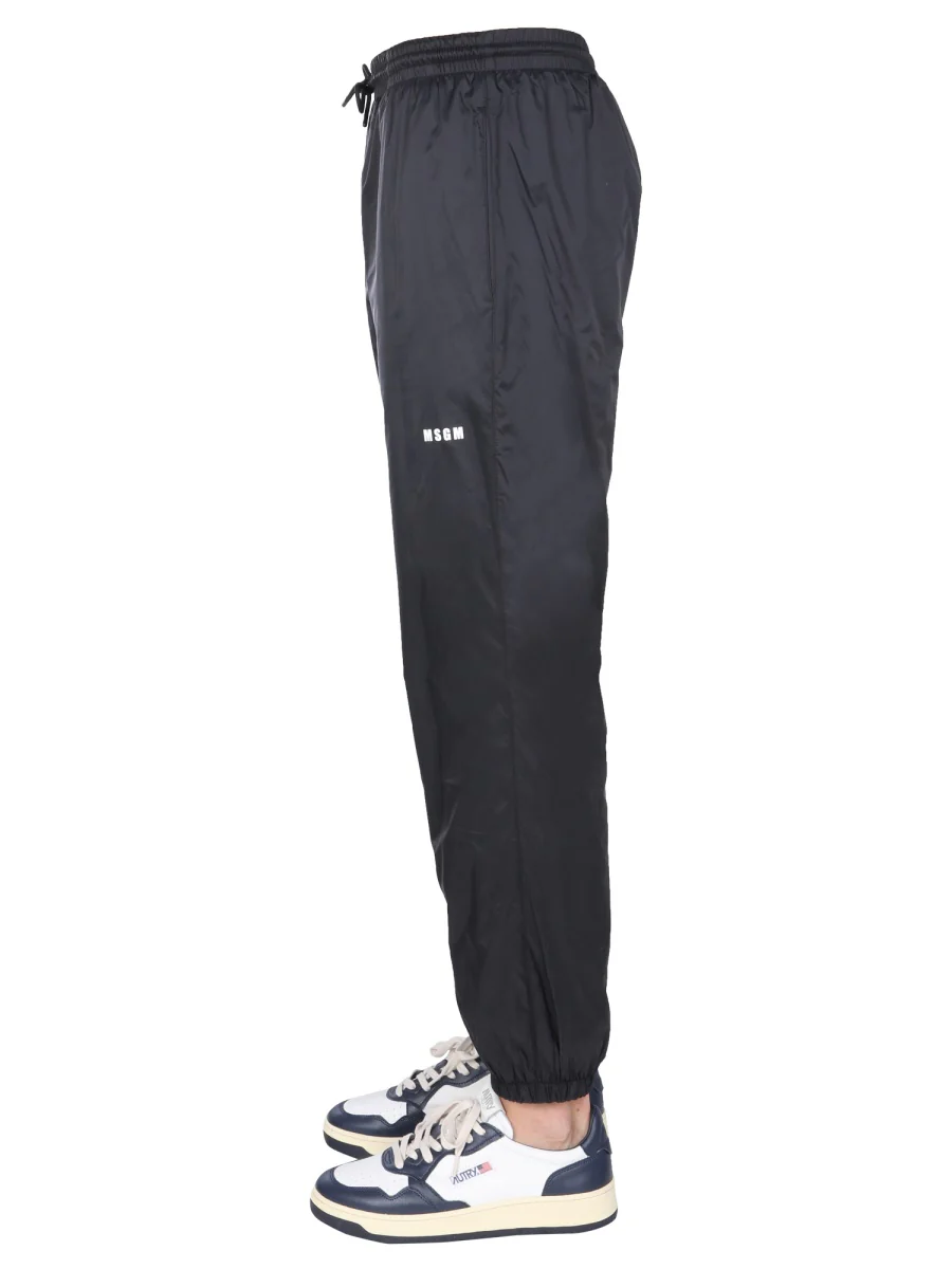 MSGM Men's Mini Nylon Jogging Pants - Image 3