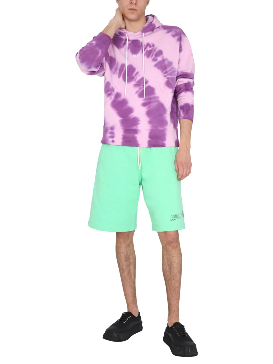 Msgm Men's Printed Hoodie Sweatshirt with Drawstring - Image 2