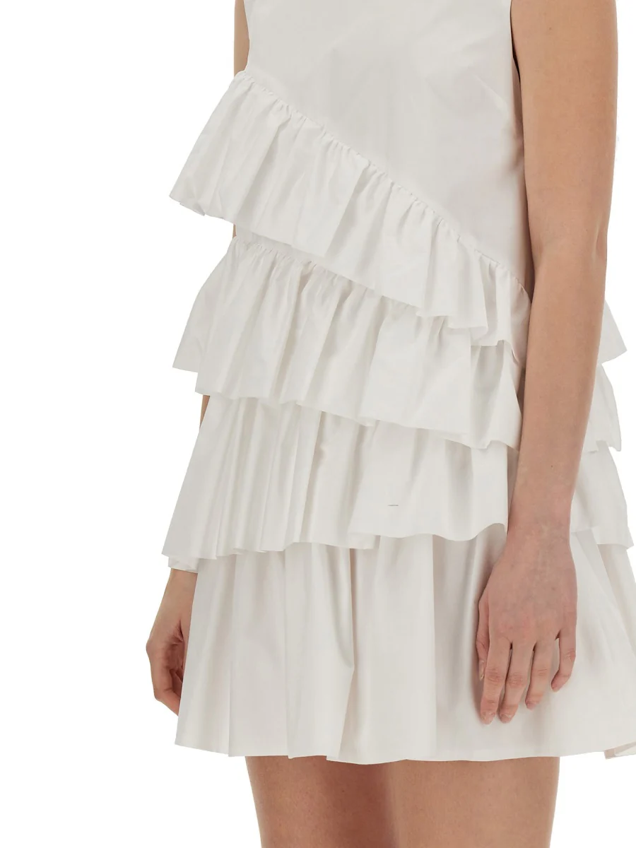 Msgm Mini Dress with Ruffles - Image 4