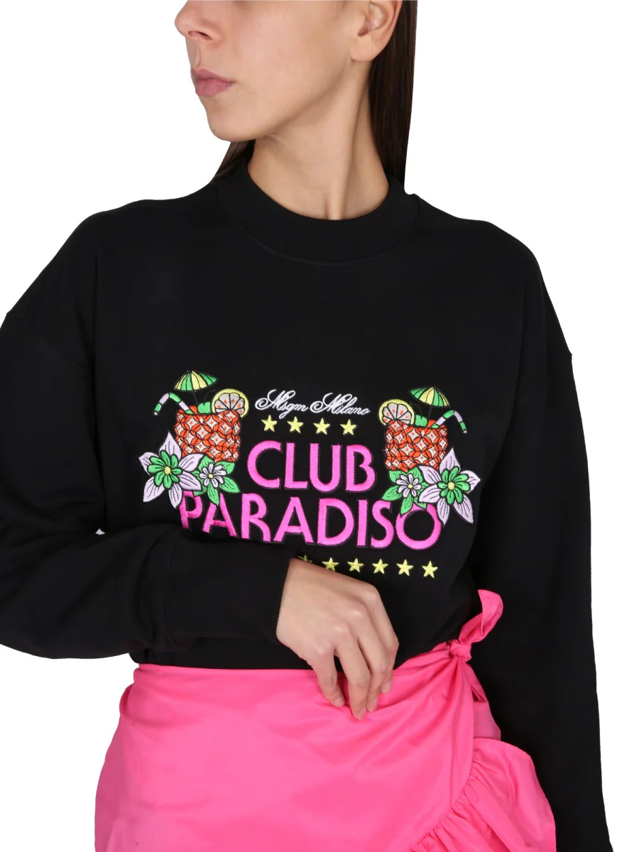 MSGM Sweatshirt with Logo Embossing - Image 4