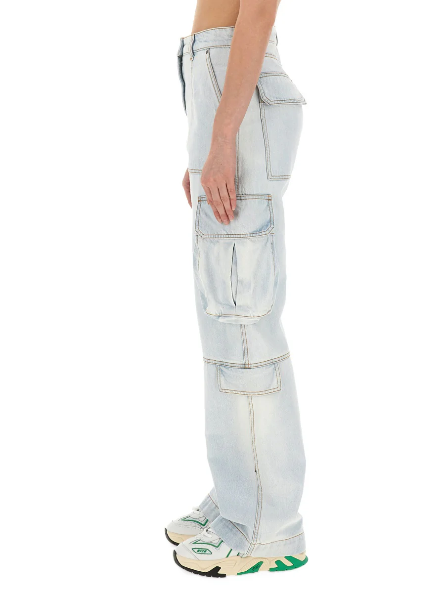 MSGM Women's Cargo Denim Pants - Image 4