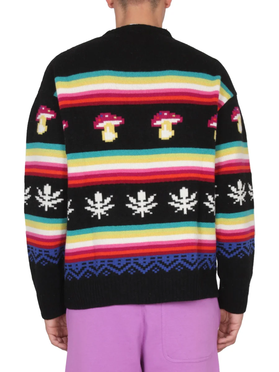 Msgm Wool Crew Neck Sweater - Image 3