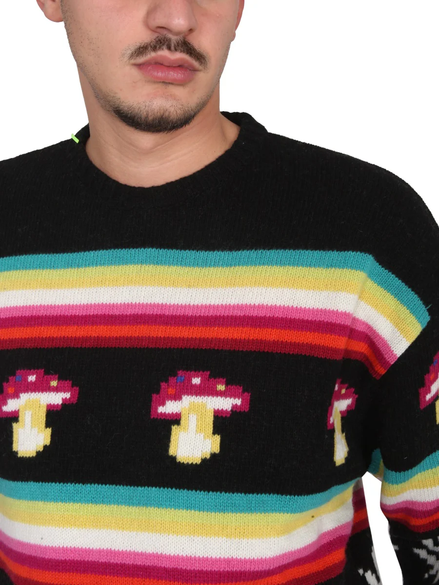Msgm Wool Crew Neck Sweater - Image 4