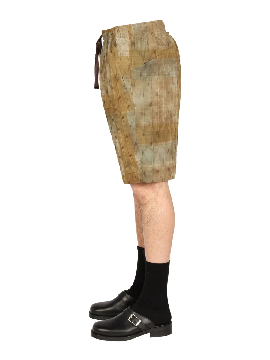Needles Elastic Drawstring Bermuda Shorts - Image 3