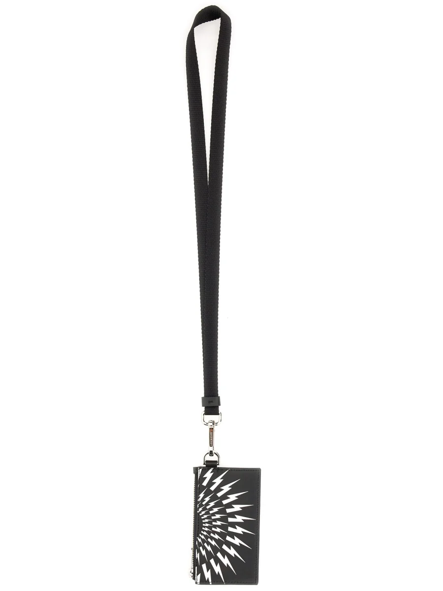 NEIL BARRETT Card Holder with Strap - Image 2