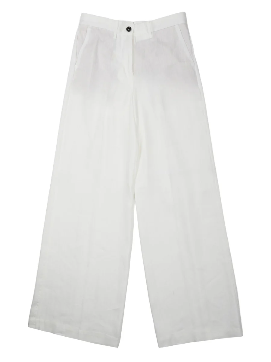 Nine:inthe:morning Sleek Linen Blend Trousers for Women - SS26