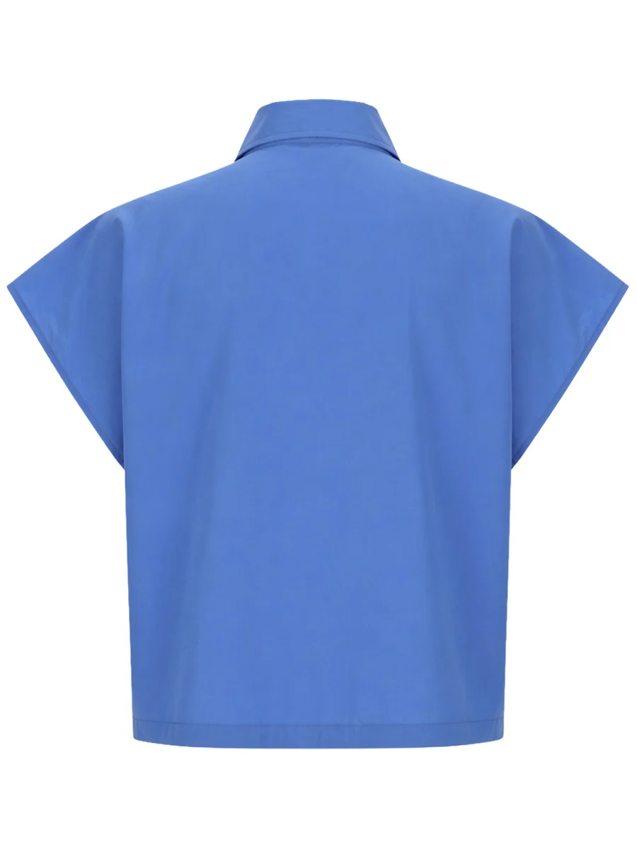 Nude Elegant Ruffled Mini Shirt - Image 2