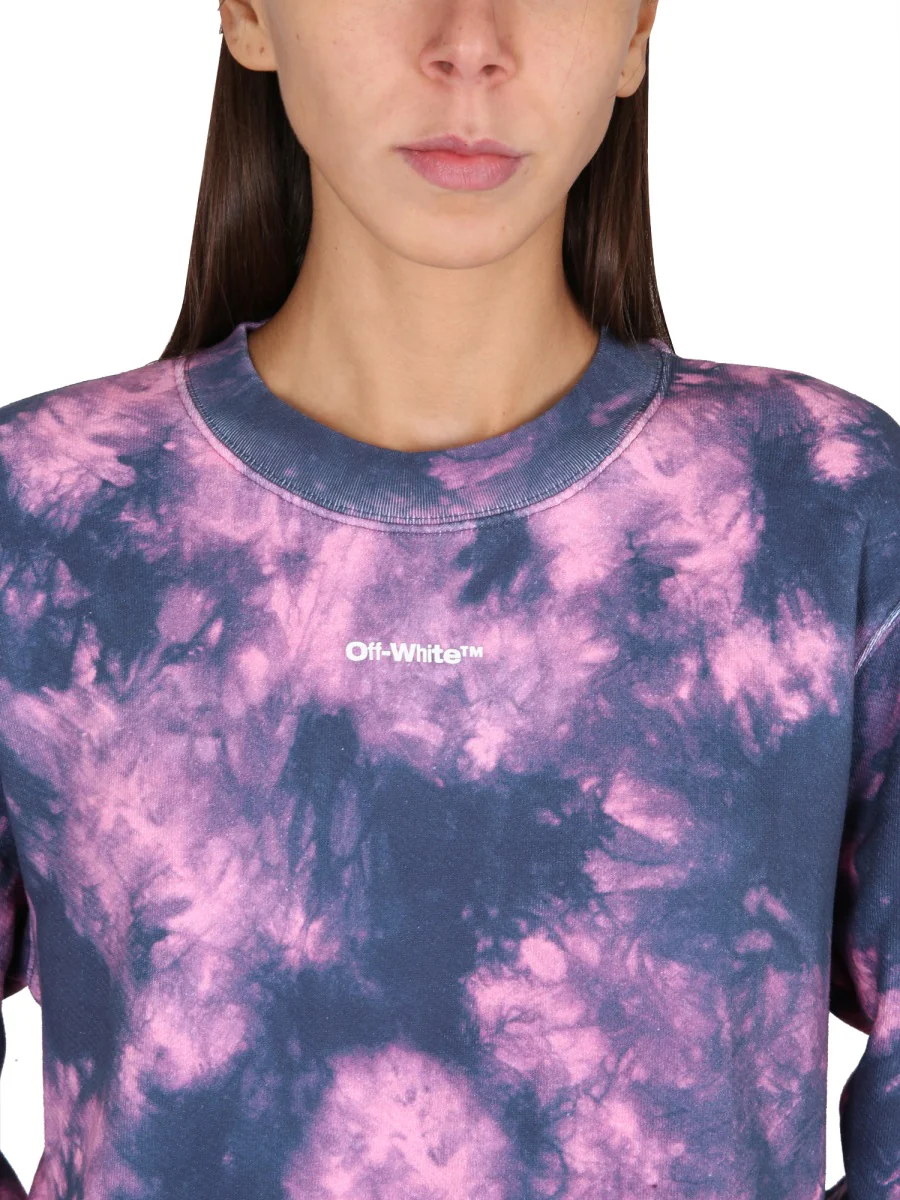 OFF-WHITE Arrows Tie-dye Sweatshirt Dress - Image 4