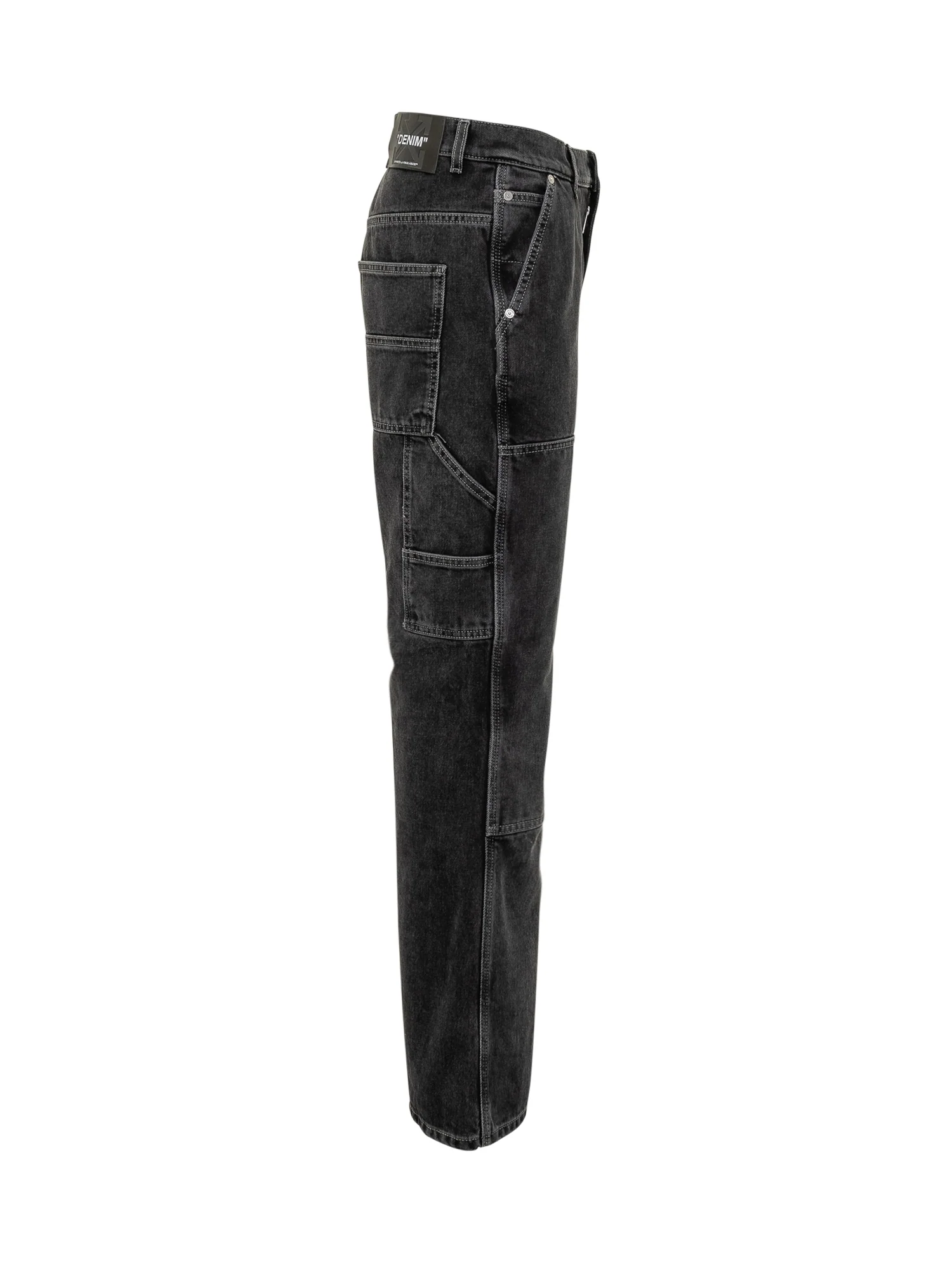Off-white Casual High-Waisted Jeans - Image 3