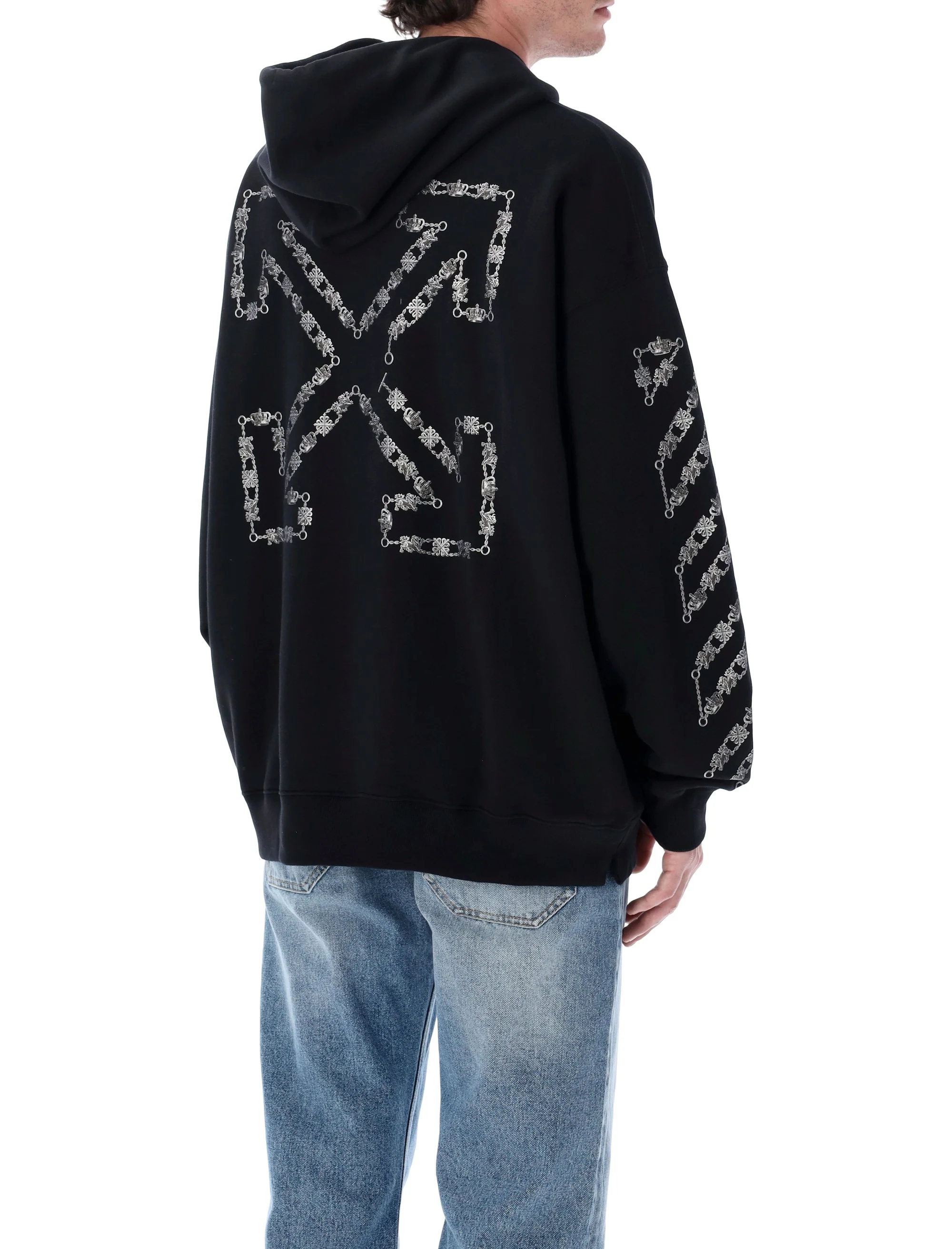 Off-white Chain Araldic Arrow Skate Hoodie - Large - Image 2