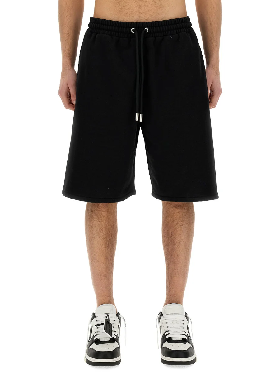 OFF-WHITE Diag-stripe Cotton Shorts