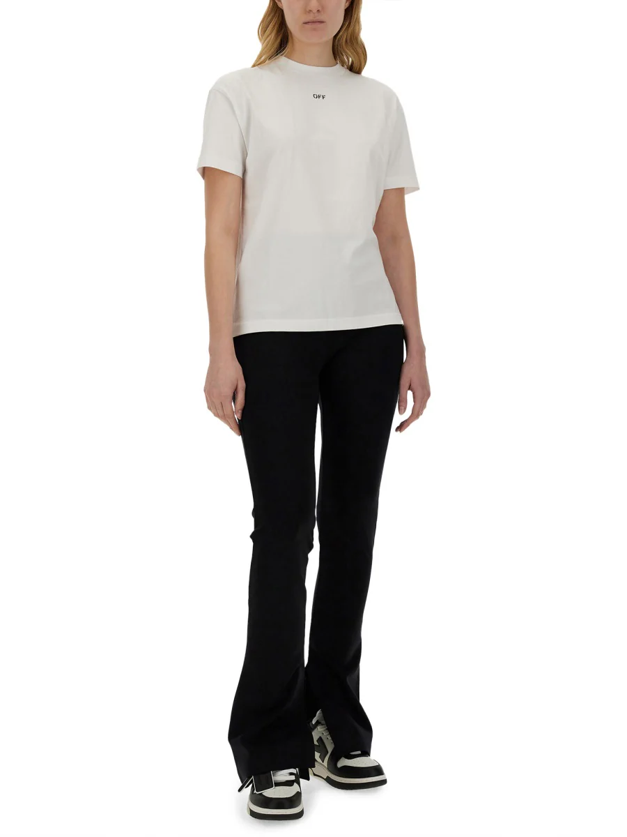 OFF-WHITE Diag-stripe Cotton T-shirt - Image 4