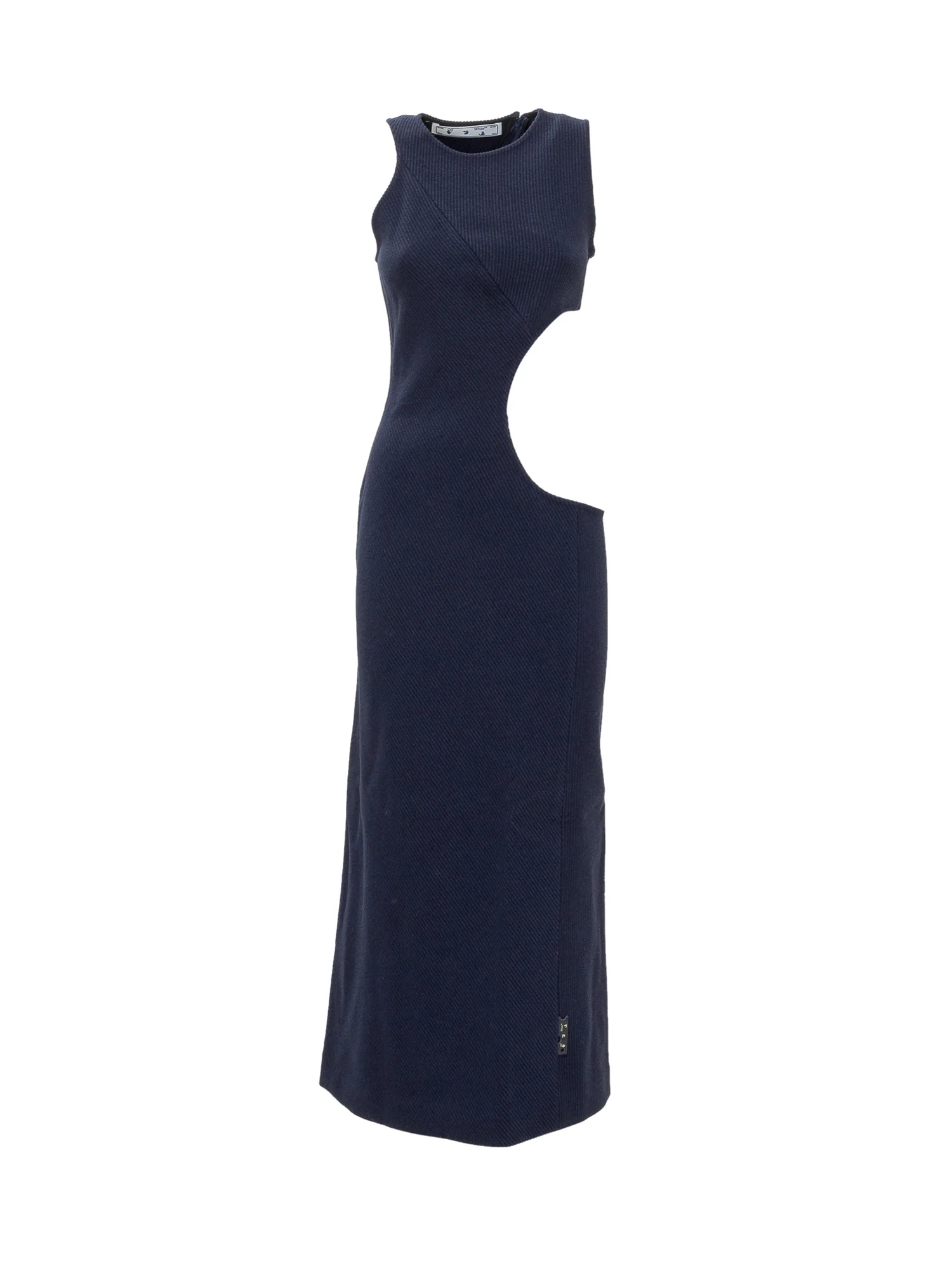 Off-white Elegant Suit Cut-Out Dress