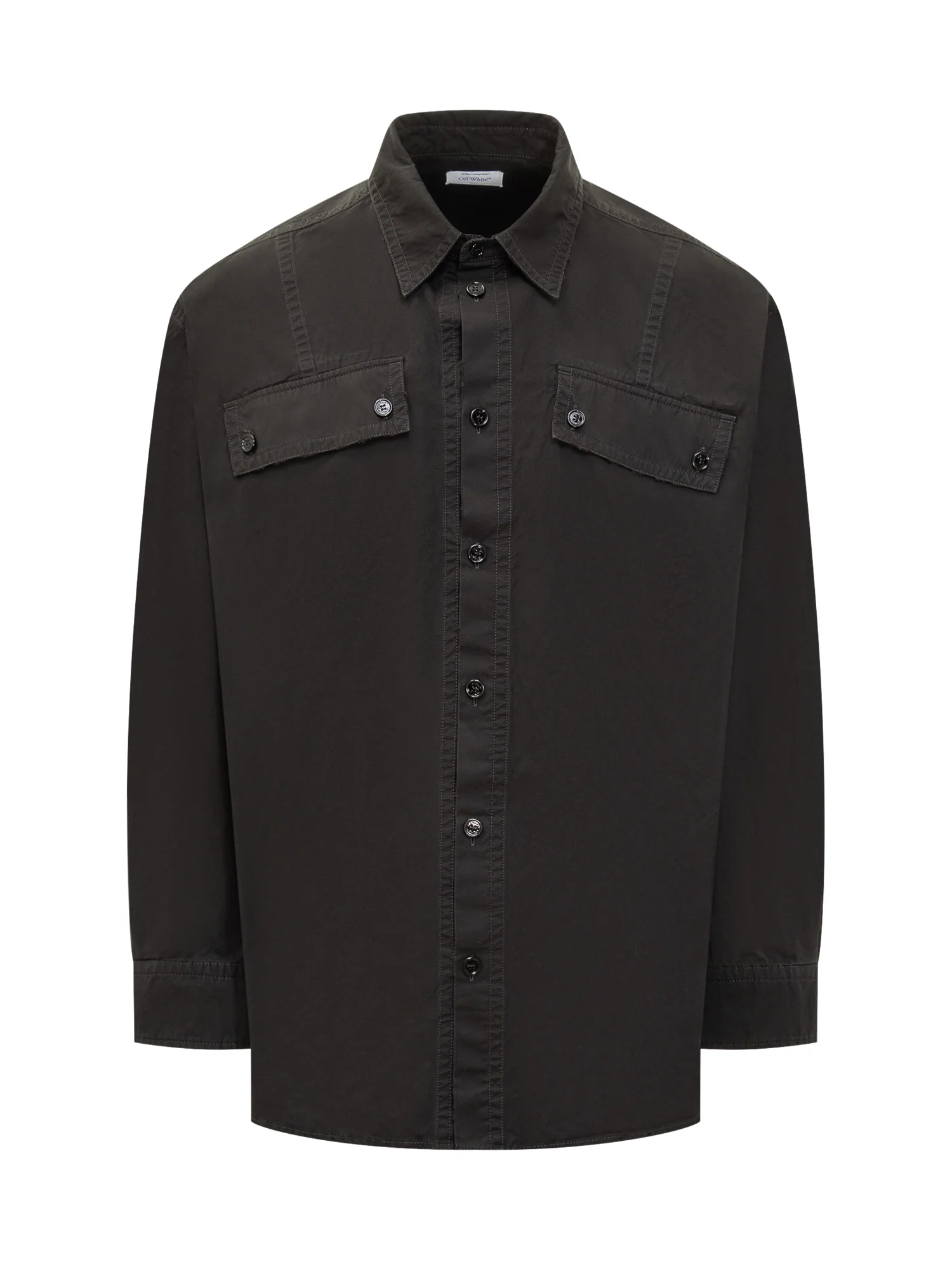 Off-white Essential Overshirt with Front Pockets