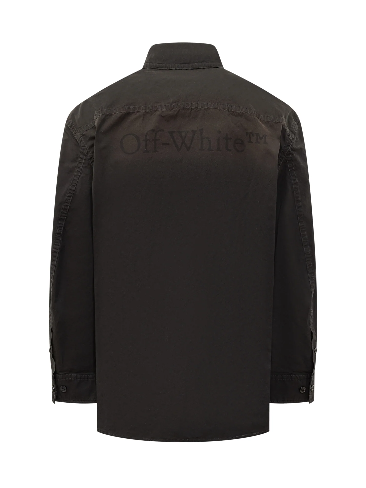 Off-white Essential Overshirt with Front Pockets - Image 2