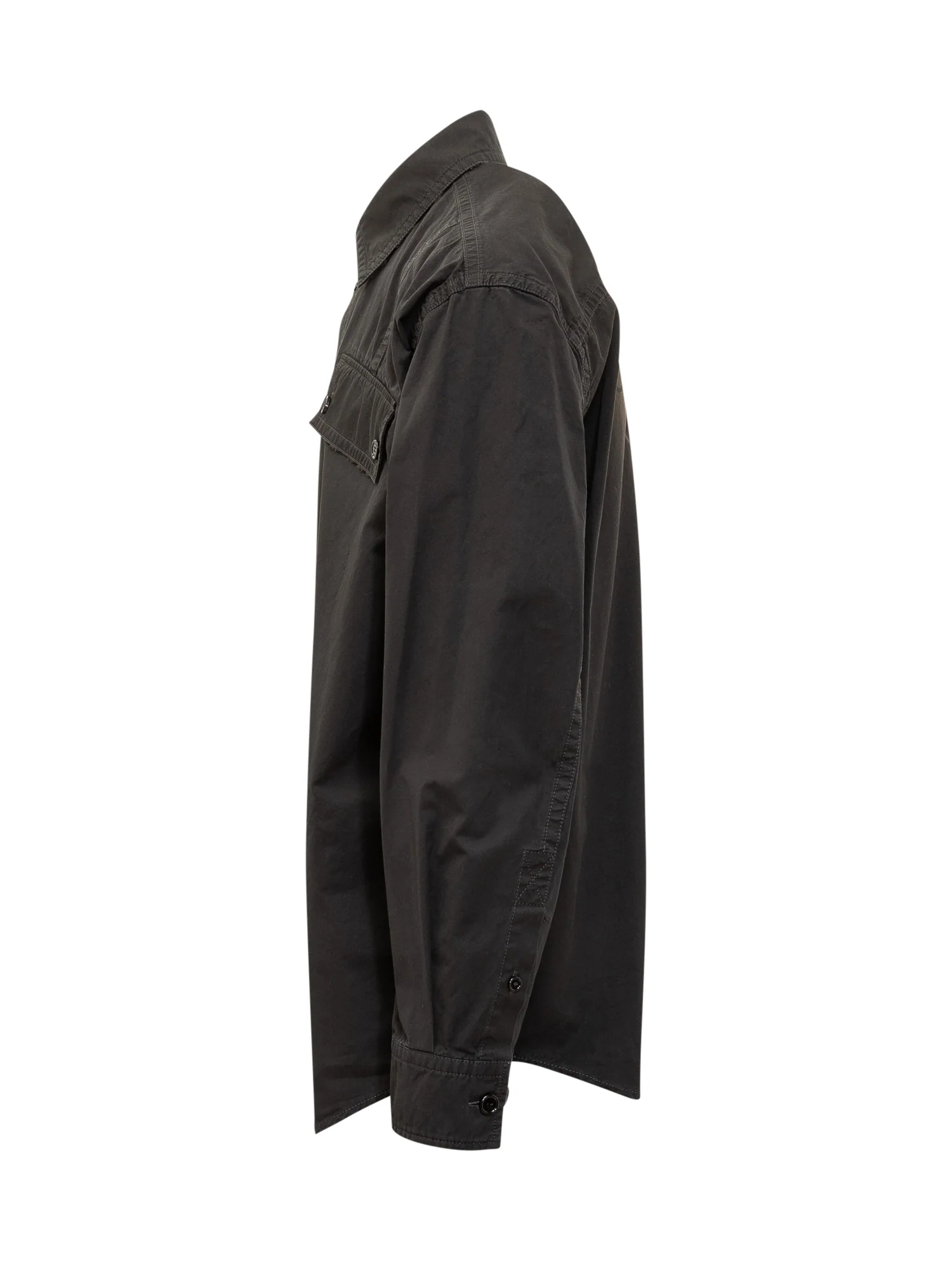 Off-white Essential Overshirt with Front Pockets - Image 3