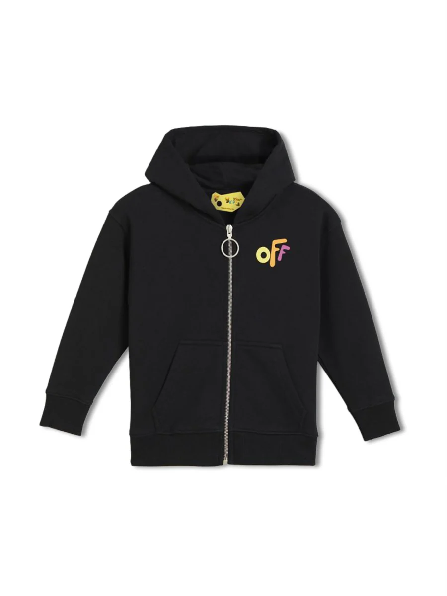 Off-white Girls' Mini Cotton Hooded Sweatshirt - Image 3