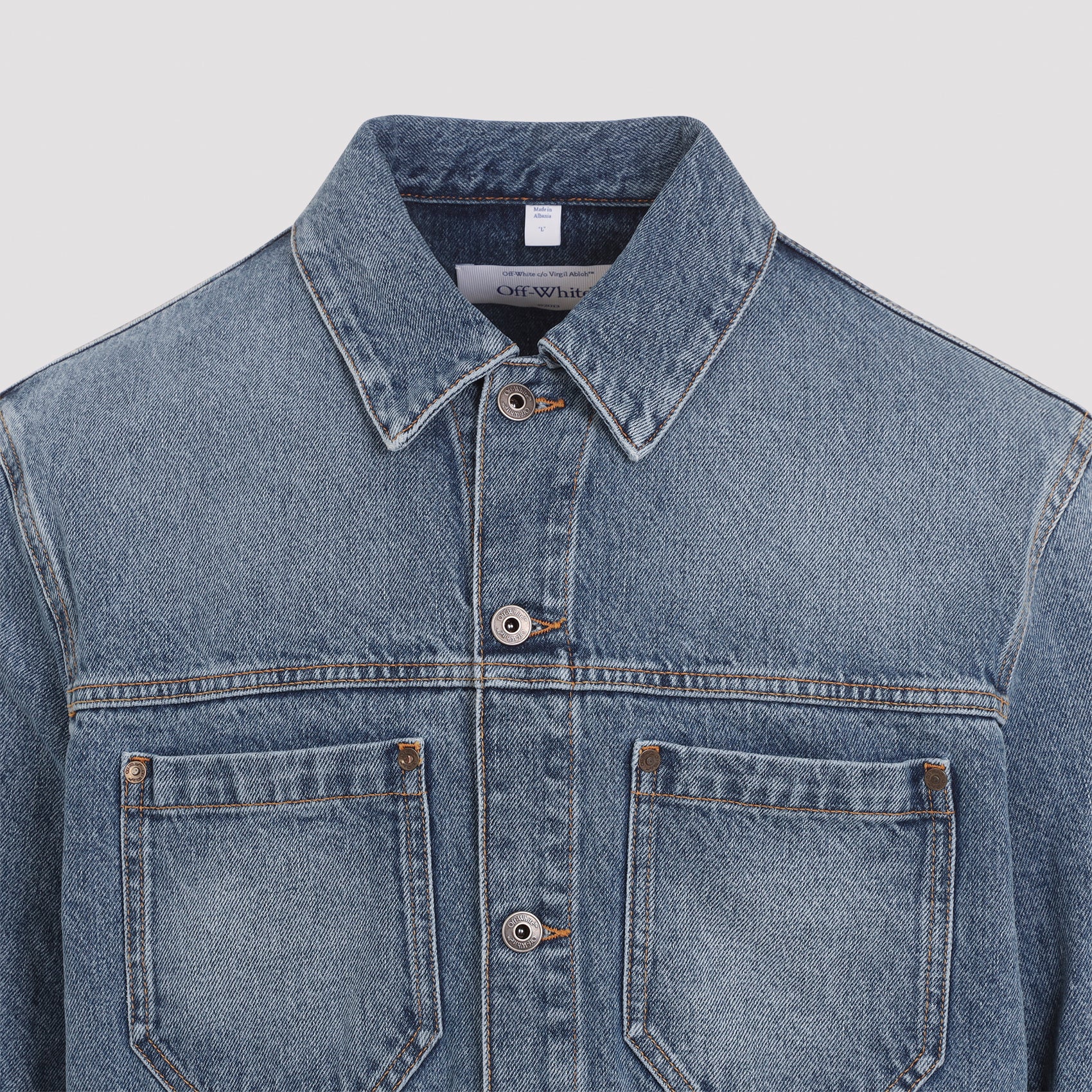 Off-white Half Arrow Skate Denim Jacket - Image 5