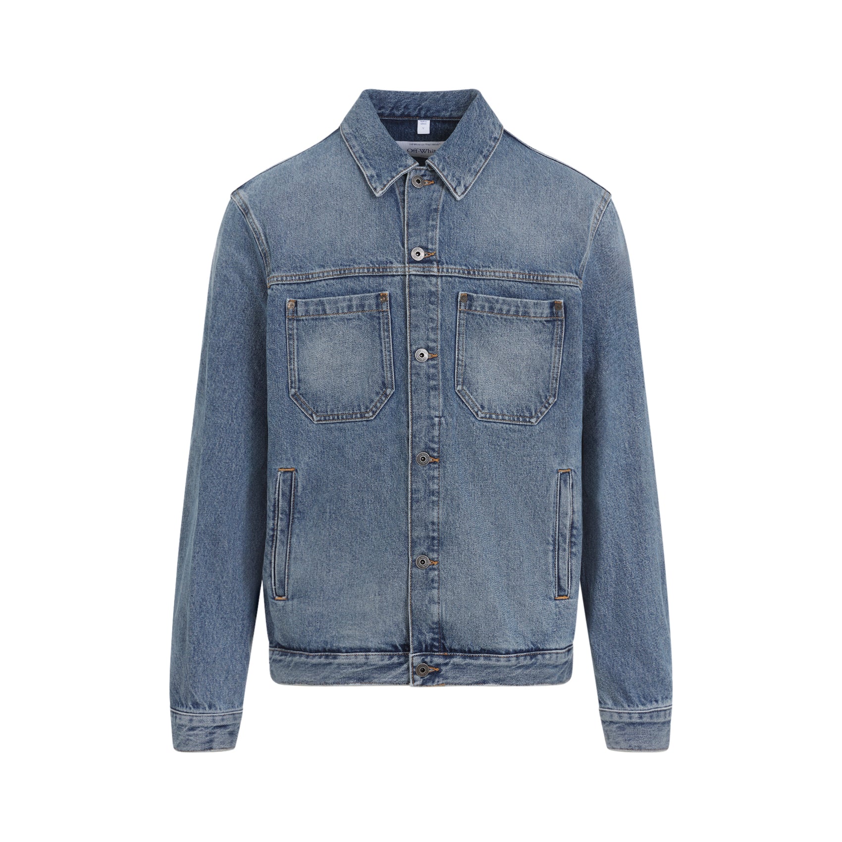 Off-white Half Arrow Skate Denim Jacket - Image 7