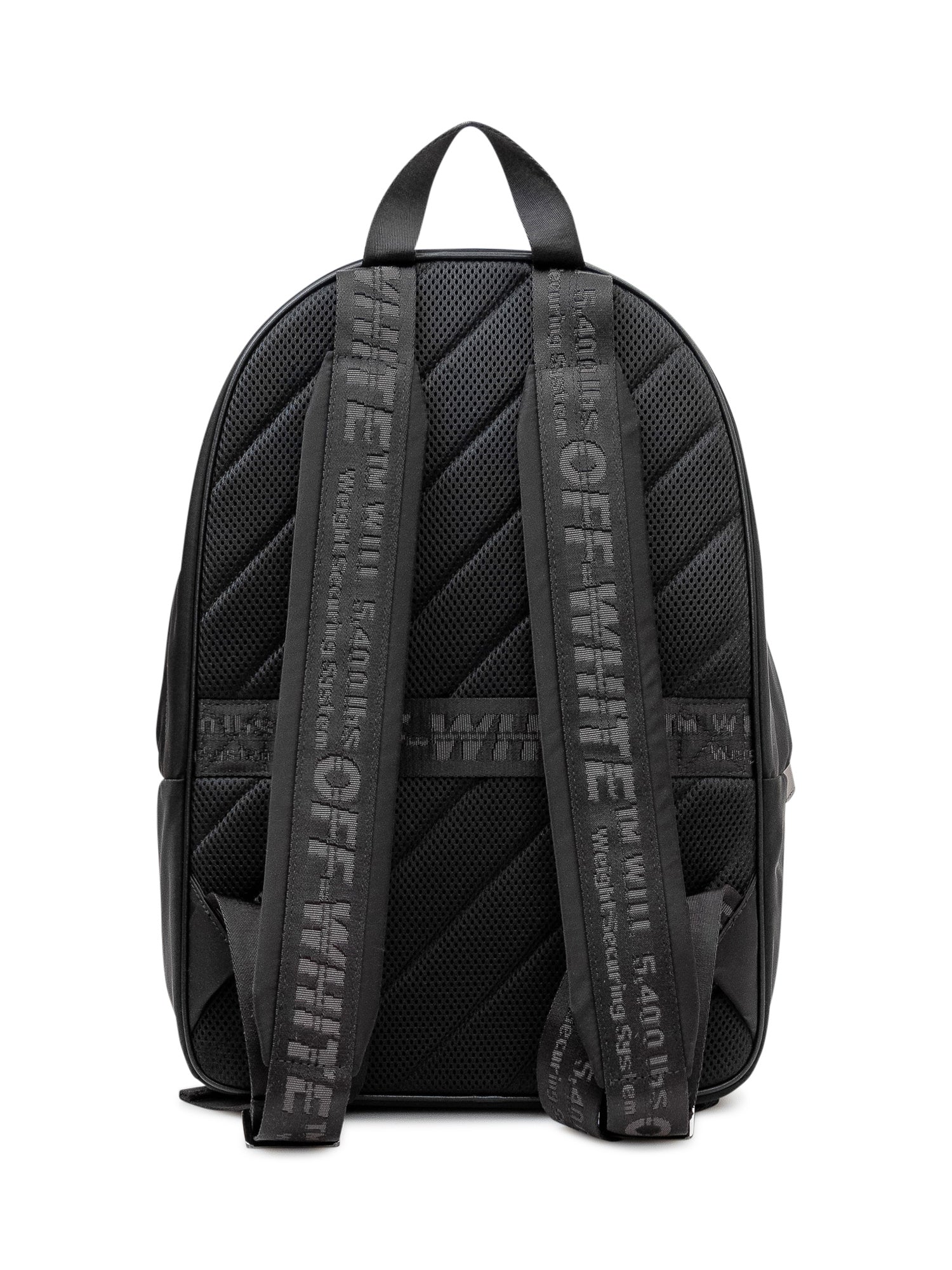 Off-white Heritage Mini Backpack with Front Pocket and Logo Print - Image 3