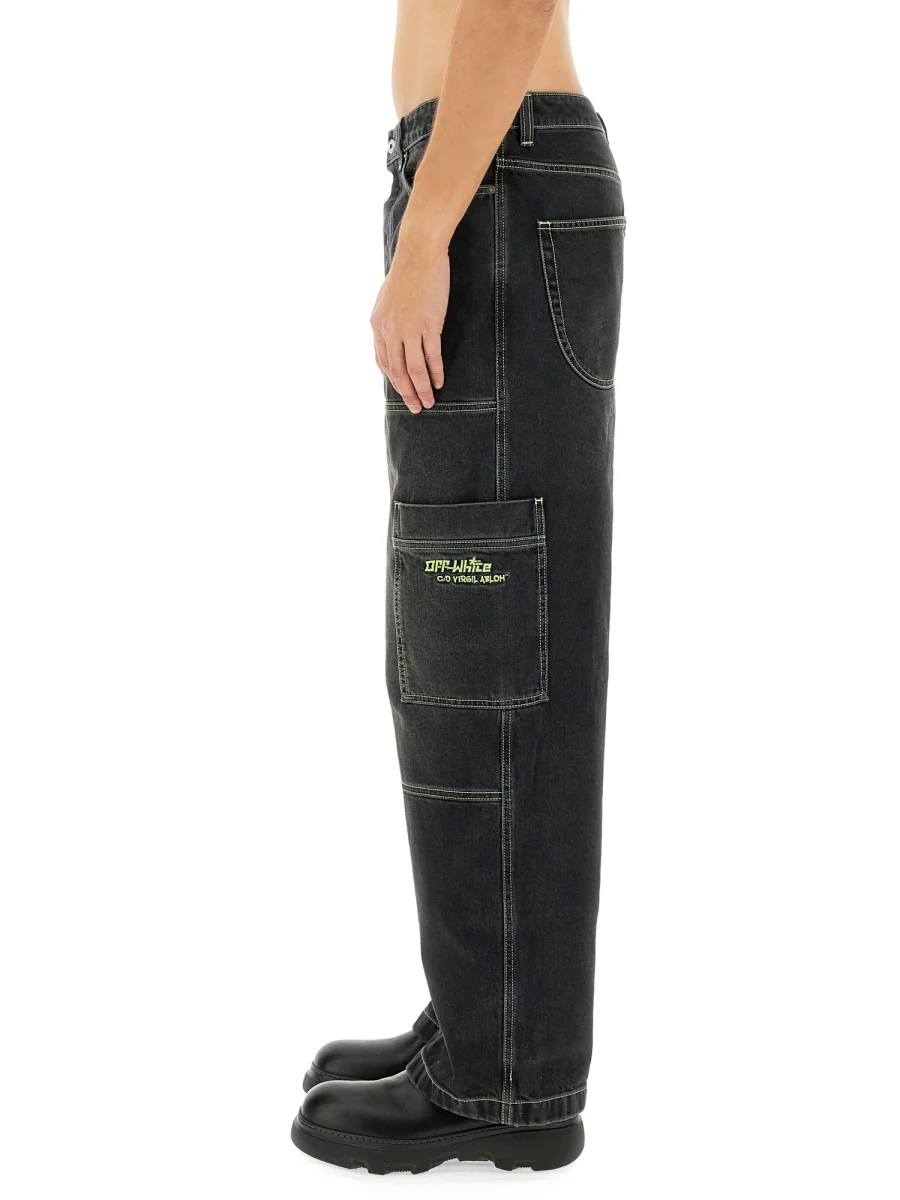 OFF-WHITE Irreg Den Cargo Jeans - Image 4