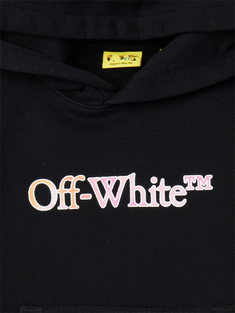 OFF-WHITE Kids Logo-print Hooded Dress - Image 2