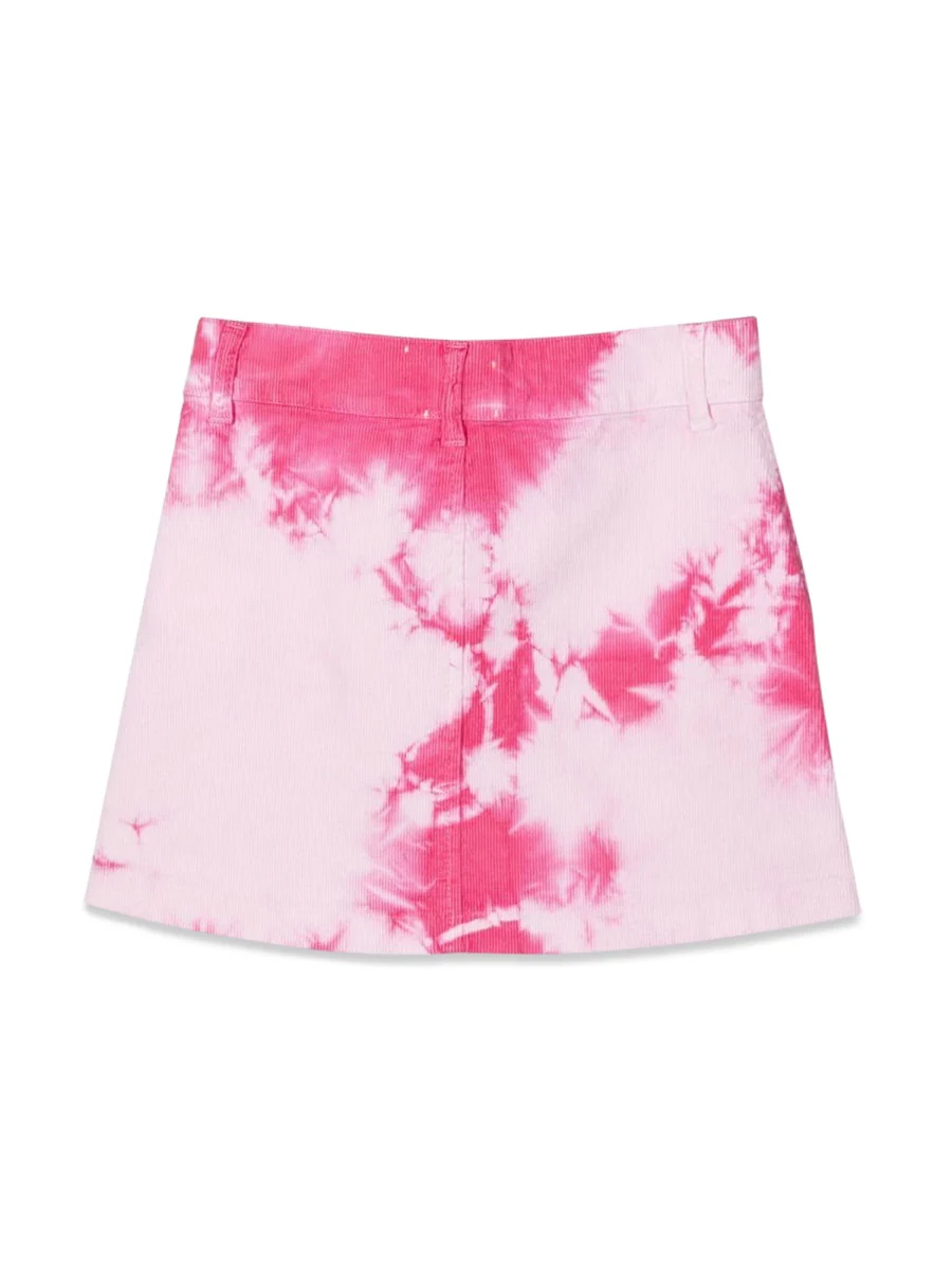 Off-white Kids' Velvet Tie Dye Mini Skirt - Image 2