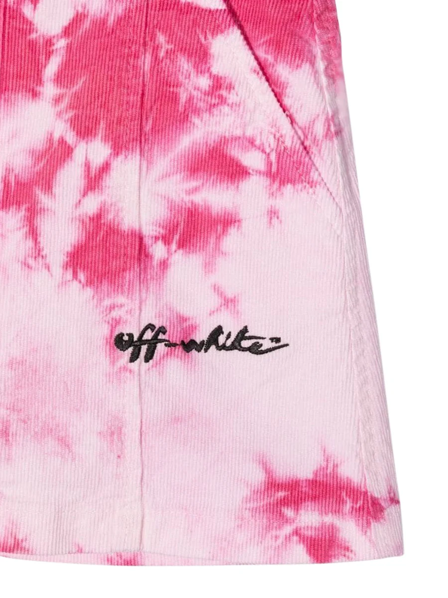 Off-white Kids' Velvet Tie Dye Mini Skirt - Image 3