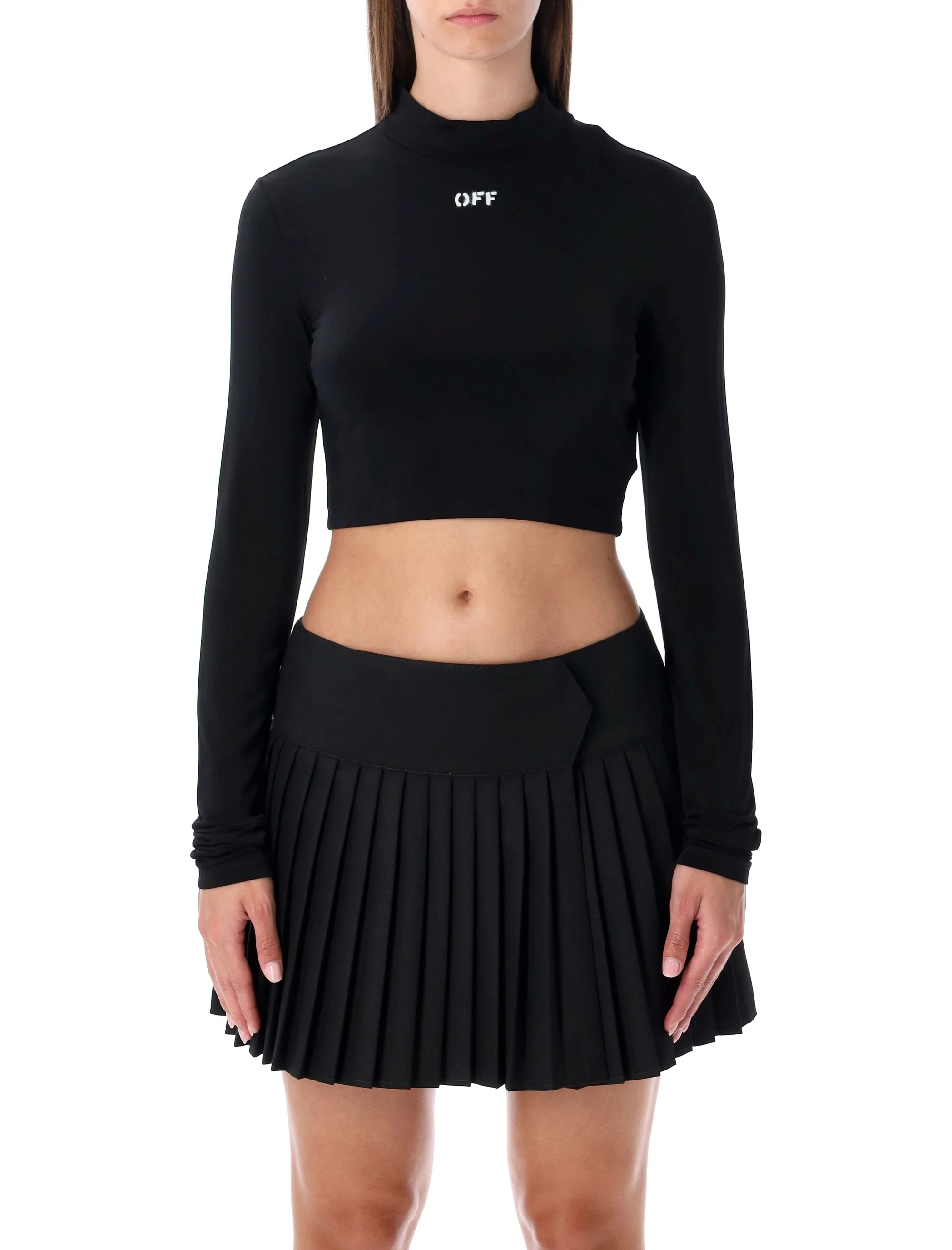 Off-White Logo-print Cropped T-shirt