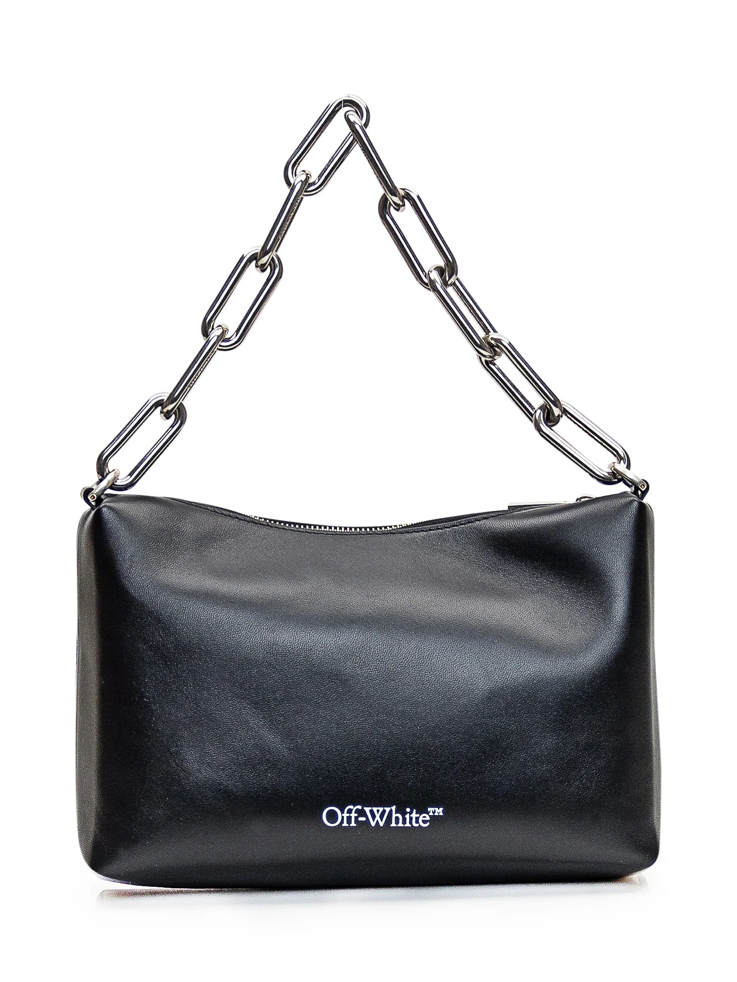 Off-white Mini Pouch Handbag with Striking Accents - Image 3