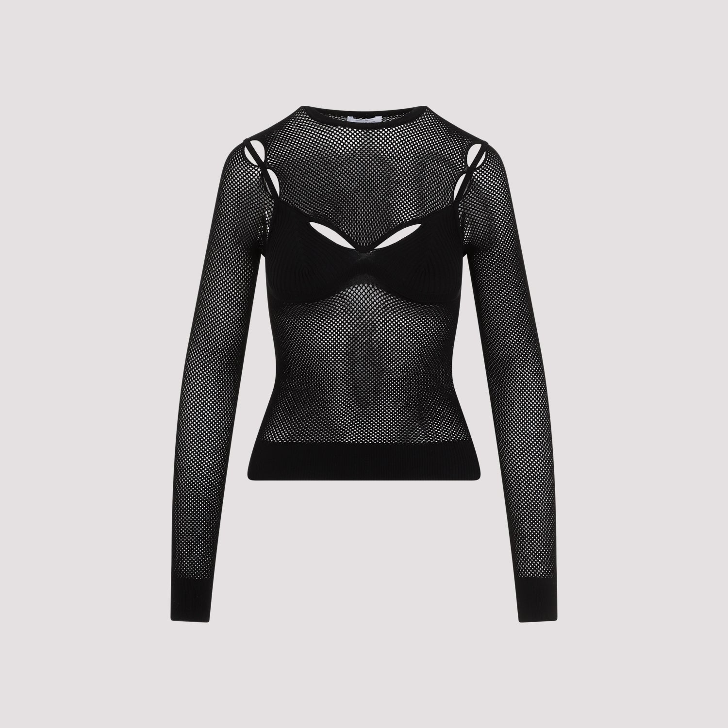 Off-white Net Arrow Bralette Viscose Top - Image 3