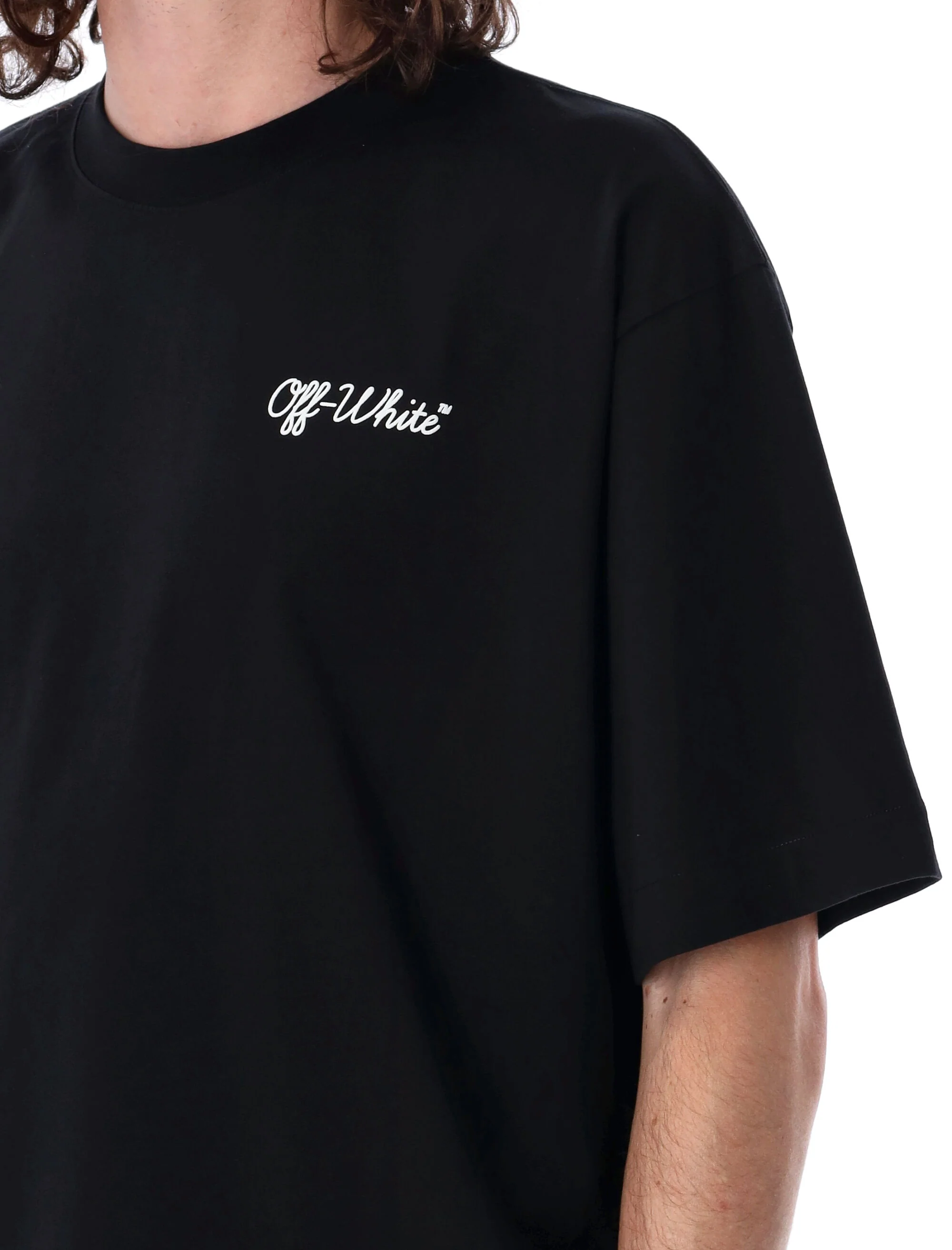 Off-white Oversized Script T-Shirt - Skate Fit Large - Image 3