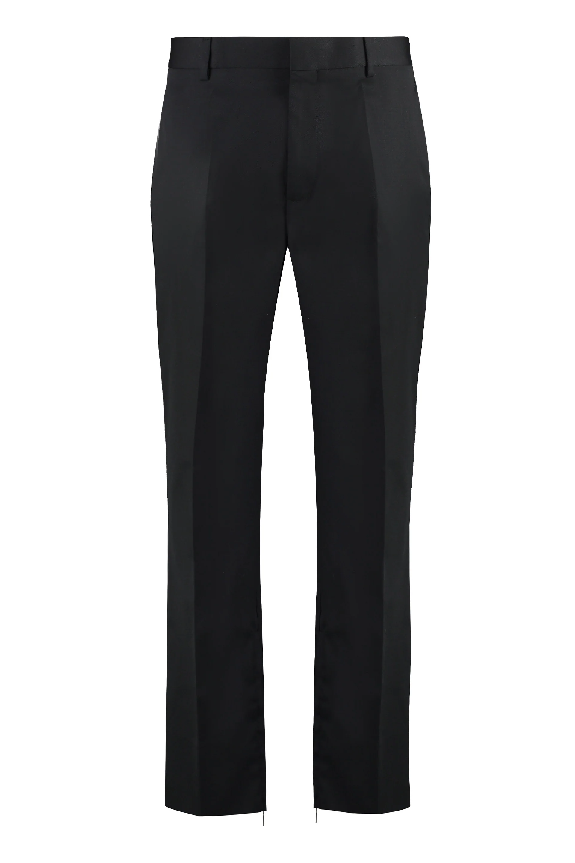 OFF-WHITE OW Embroidered Wool Pants - Image 3