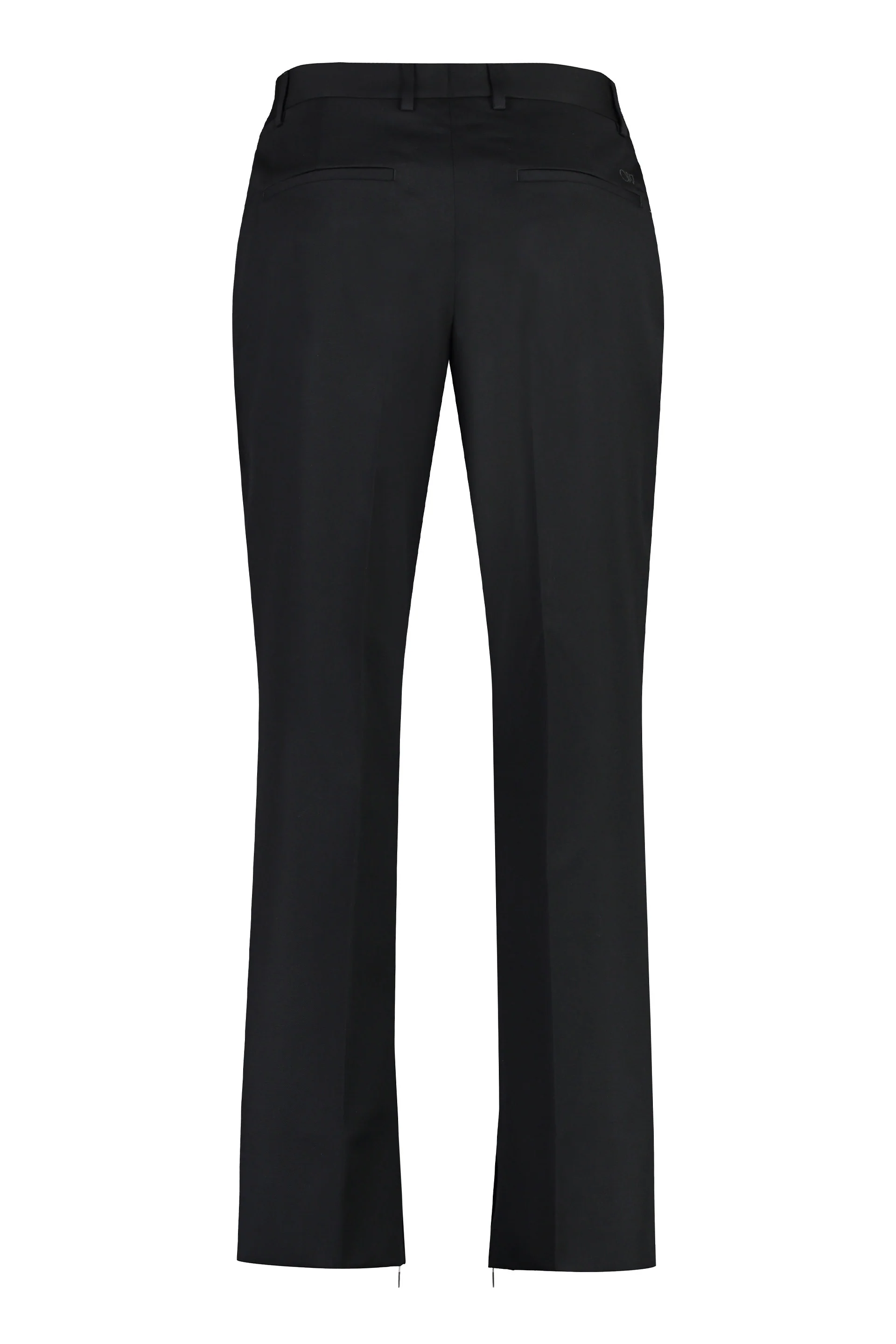 OFF-WHITE OW Embroidered Wool Pants - Image 4