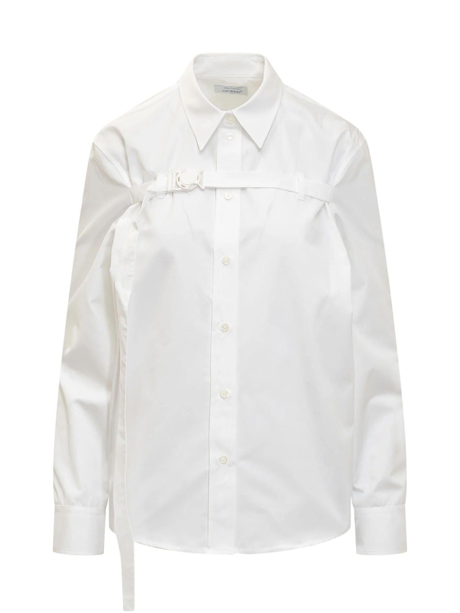 Off-white Poplin Mini Buckle Shirt