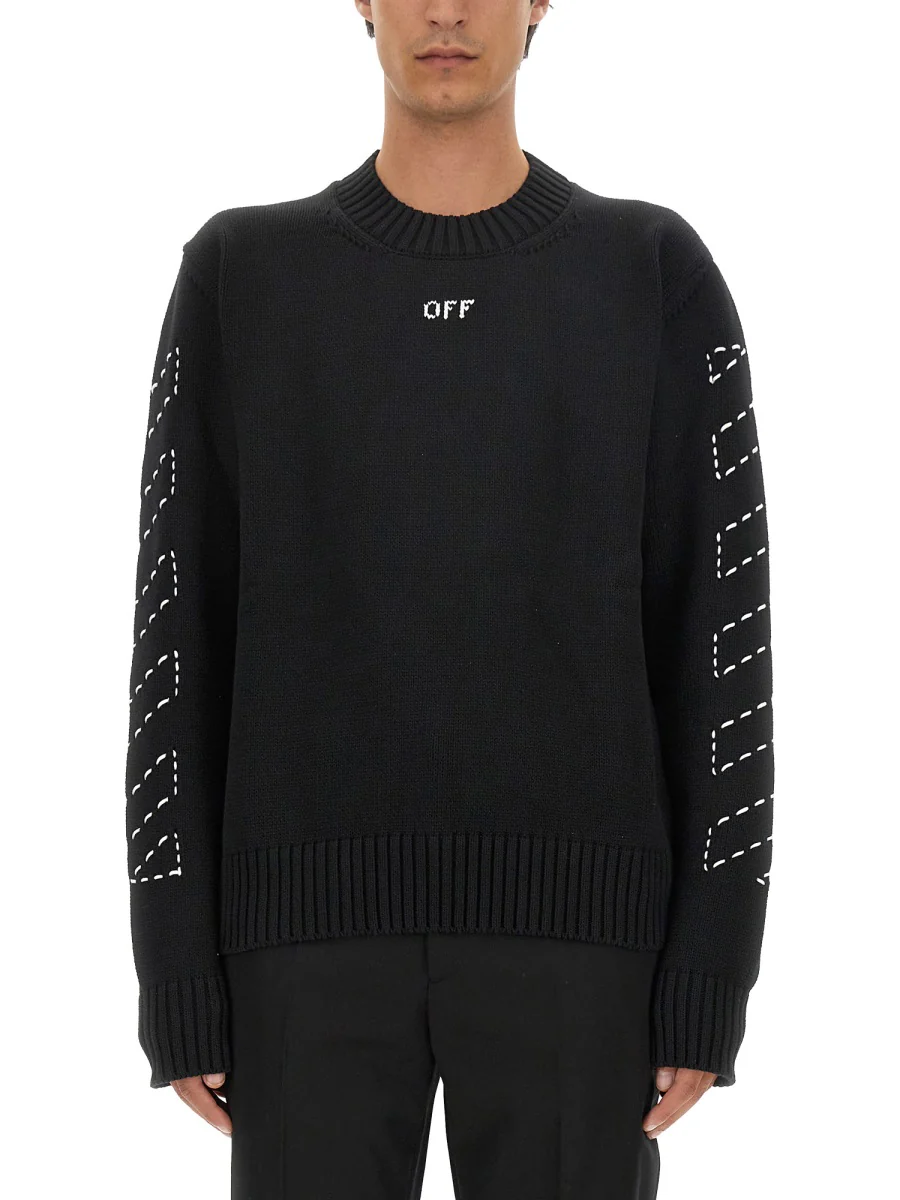 Off-white Regular Fit Logo T-Shirt for Men