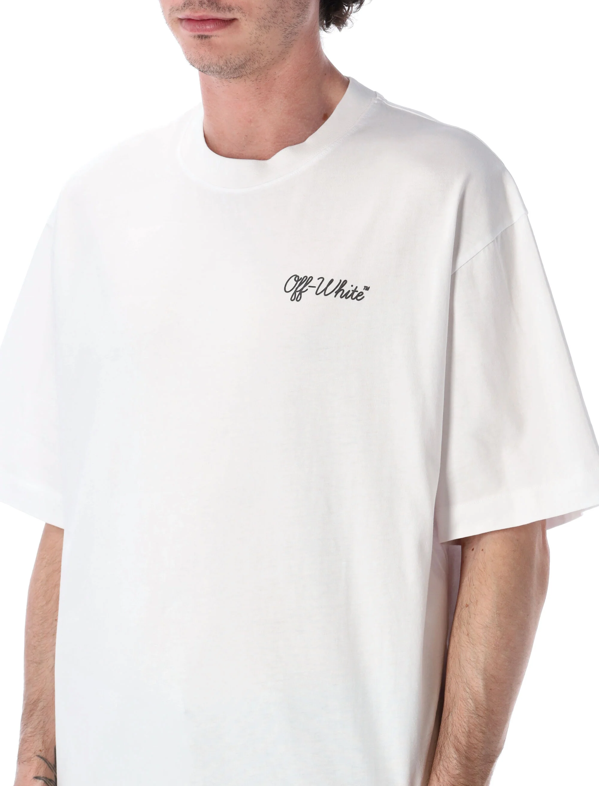 Off-white Skate Fit Cotton T-Shirt - Size L - Image 3