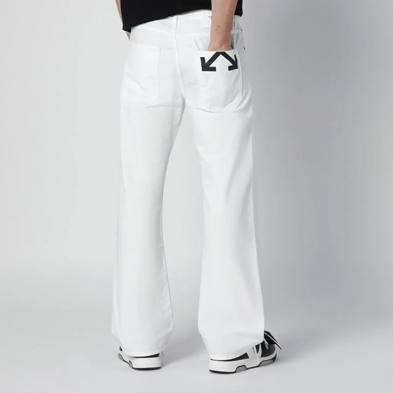 Off-white Slim Fit Half Arrow Canvas Pants - Image 2