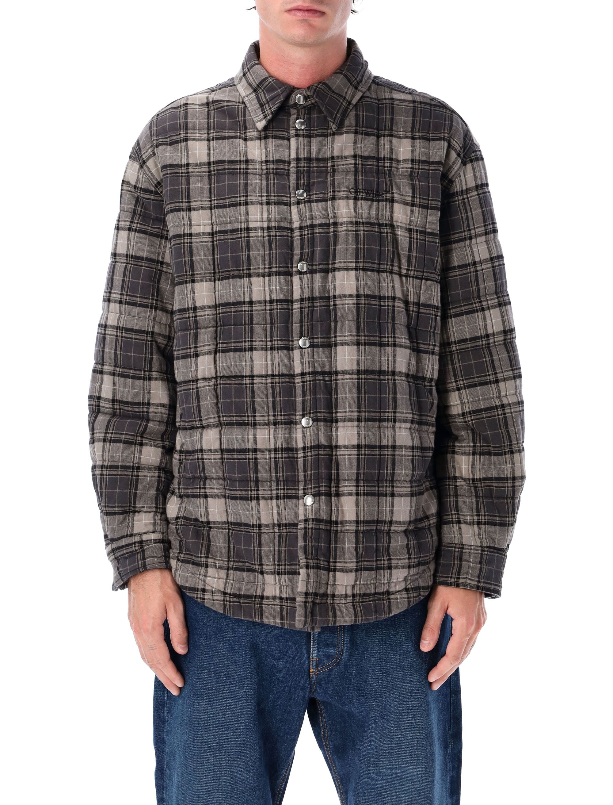 Off-White Spray Arrow Check Padded Overshirt