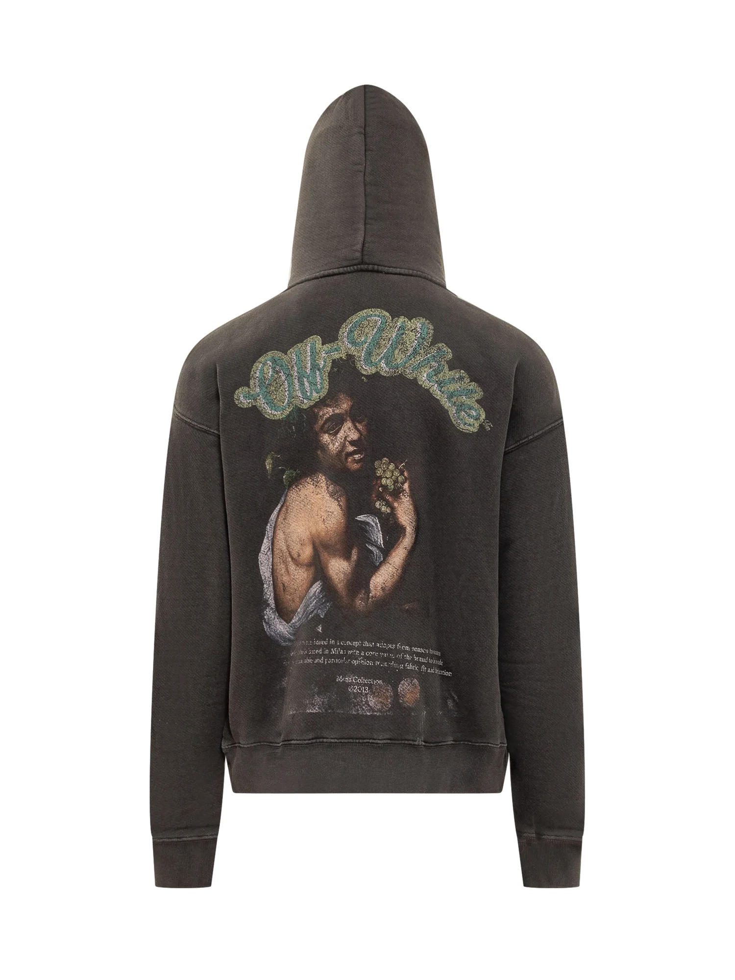 Off-white Stylish College-Inspired Sweatshirt with Unique Detailing - Image 2