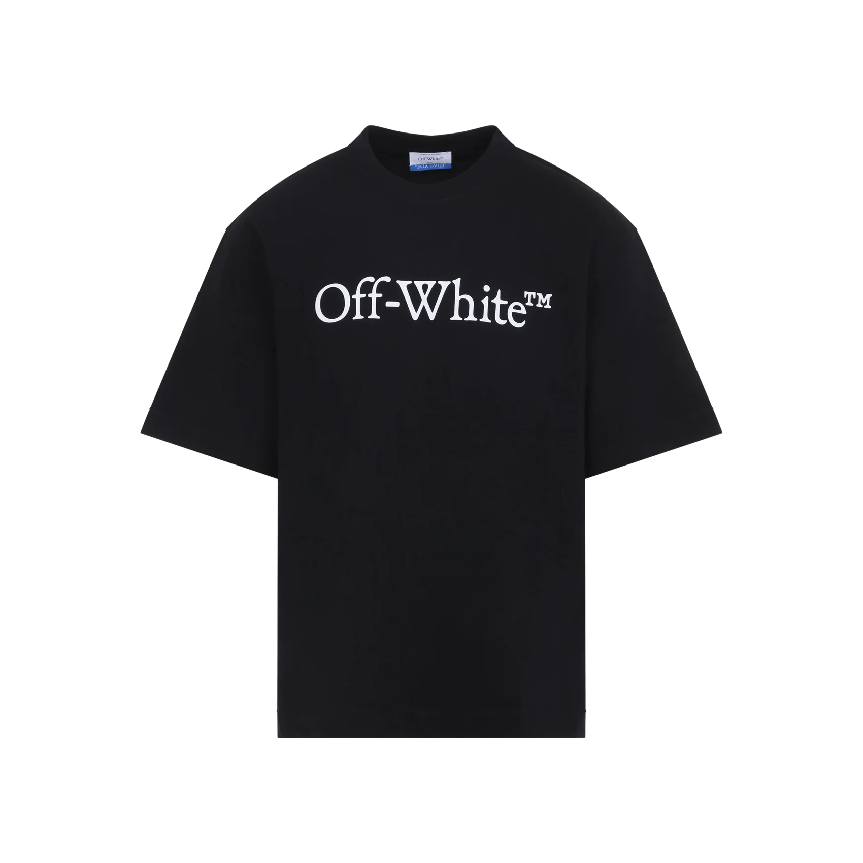 Off-white T-shirt with Contrasting Logo Print - Image 2