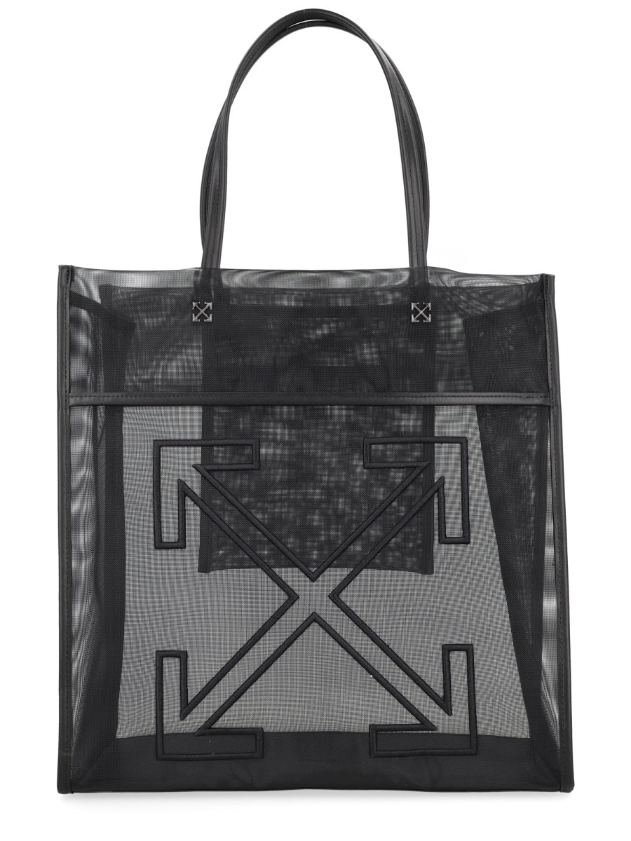 Off-white Women's Mini Tote Handbag - Market Design (39 CM X 37 CM X 15 CM)