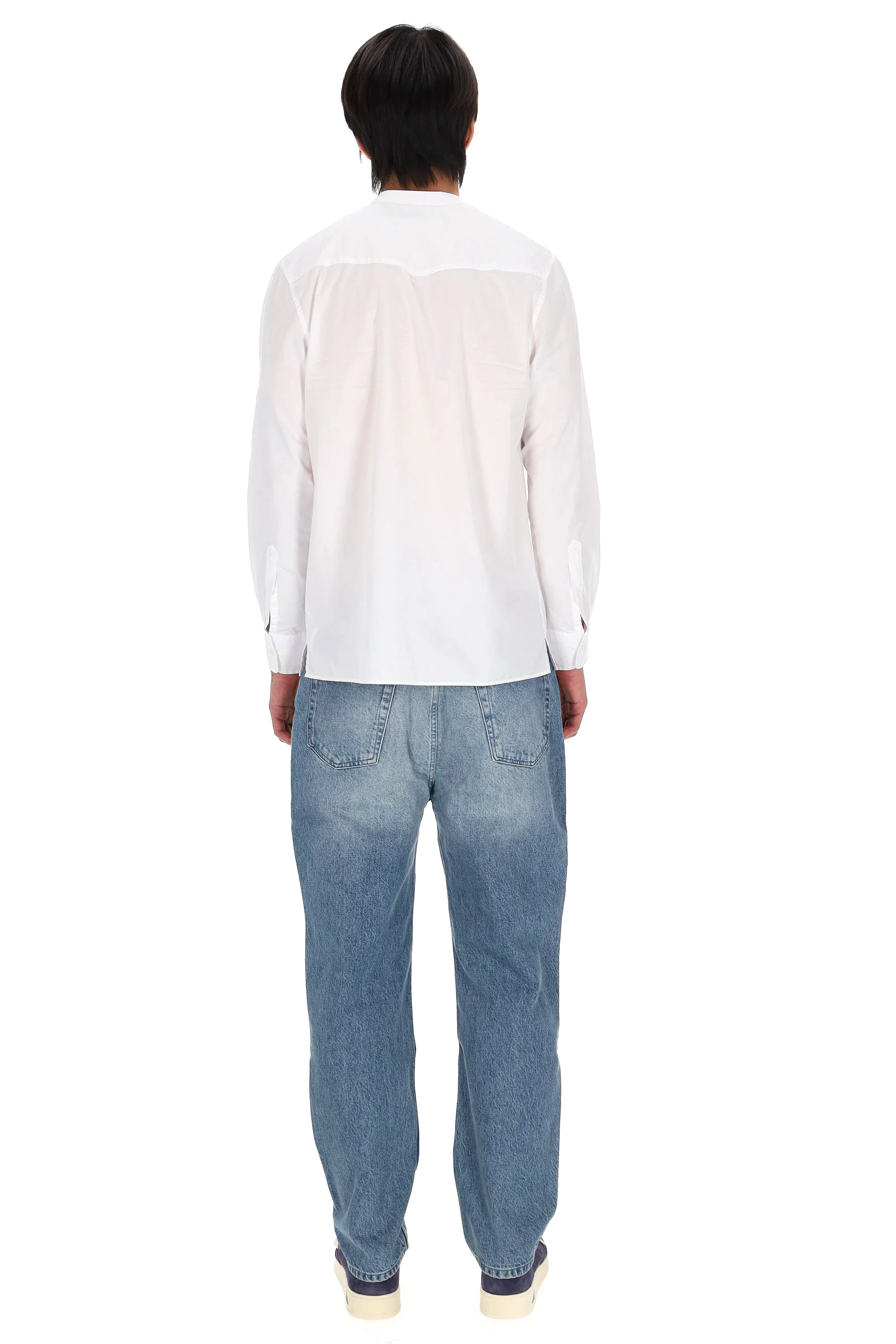 Officine Generale Men's Light and Natural Mini Shirt - Image 4