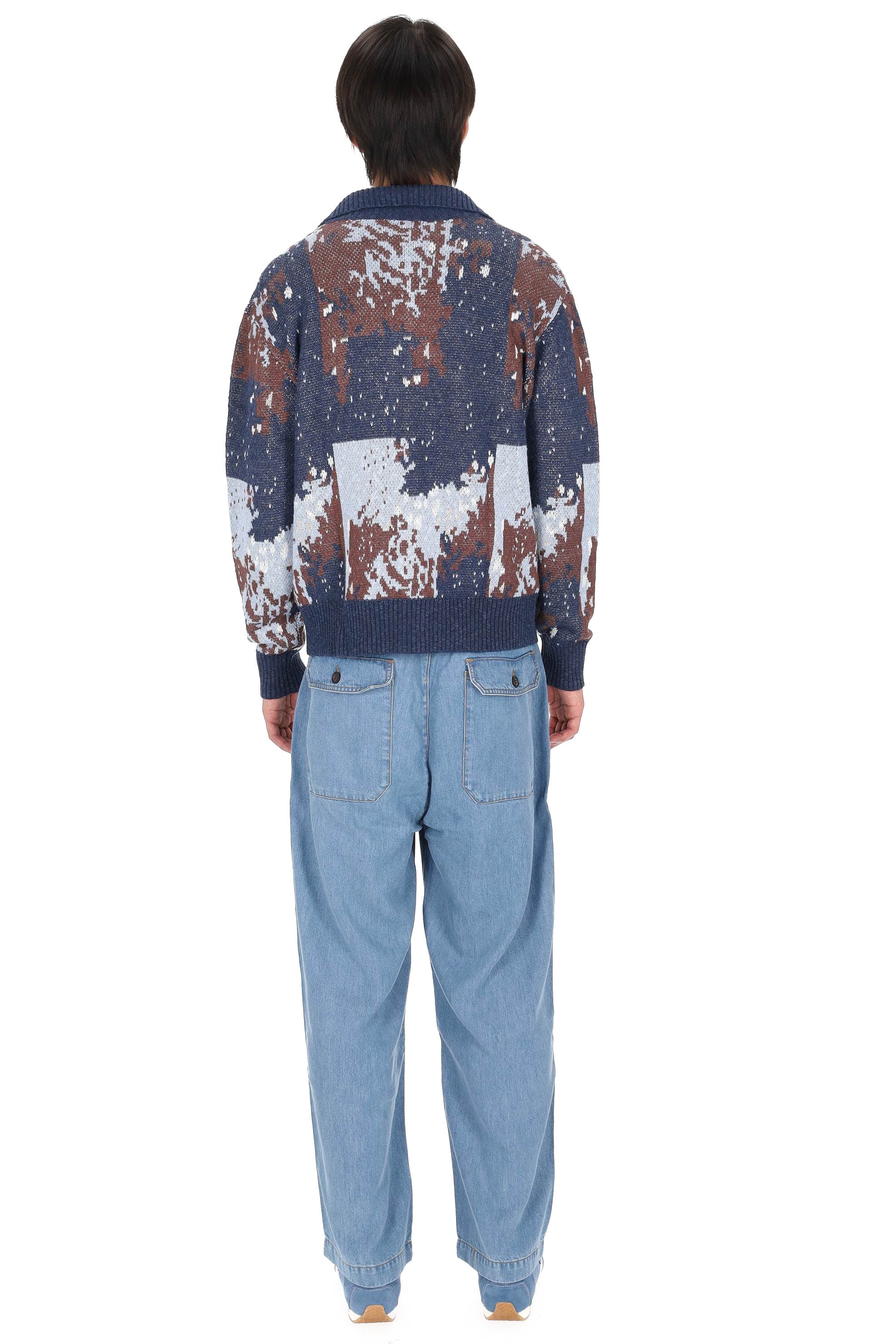 Officine Generale Multicolor Knit Sweater for Men - Image 4