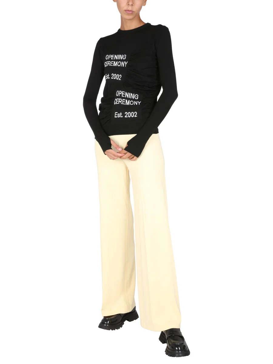OPENING CEREMONY Embroidered Logo Cotton Sweatshirt - Image 2